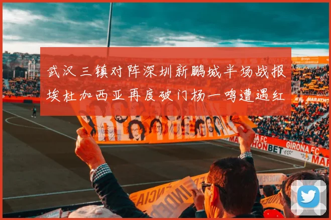 武汉三镇对阵深圳新鹏城半场战报埃杜加西亚再度破门杨一鸣遭遇红牌处罚